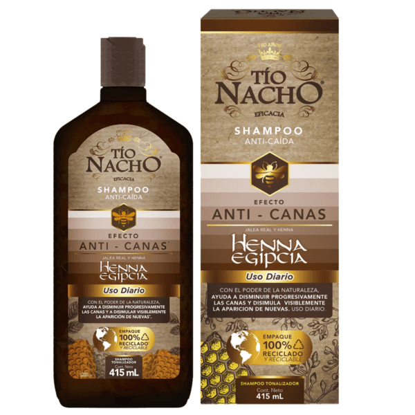 TIO NACHO SHAMPOO HENNA EGIPCIA X 415 ML